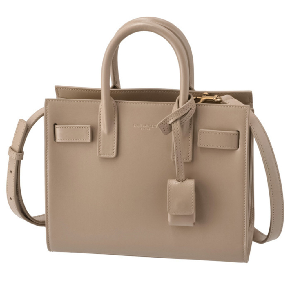 Saint Laurent Tan Handbag Sacked Shoulder Nano Jour Bag Paris